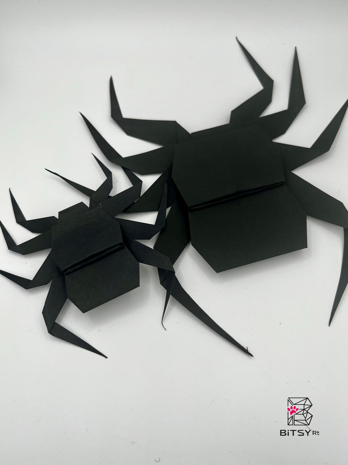 Handmade Origami Spider Set