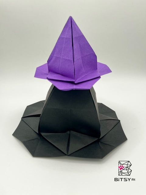 Handmade Origami Witch Hat Set