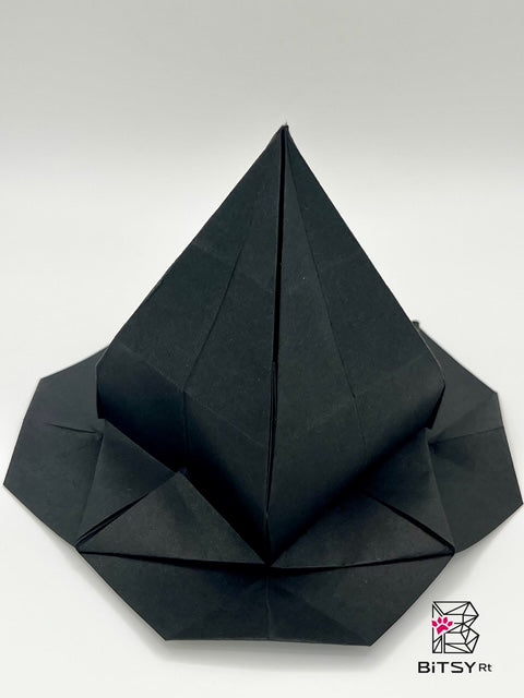 Handmade Origami Witch Hat Set