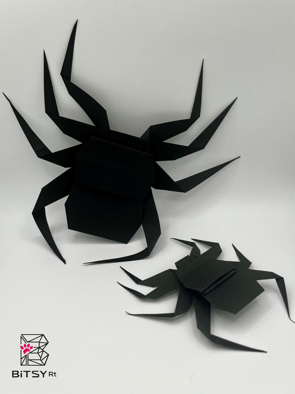 Handmade Origami Spider Set