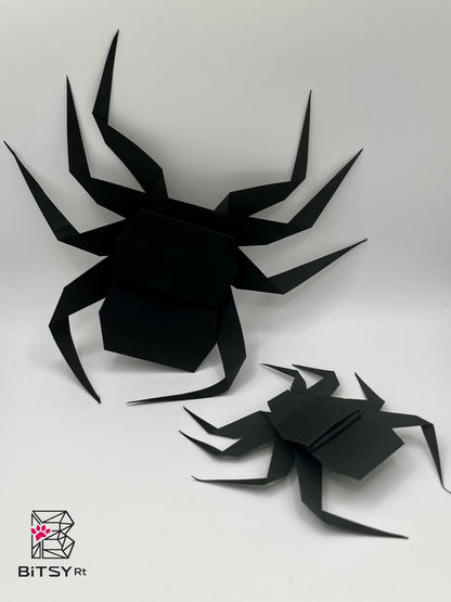 Handmade Origami Spider Set