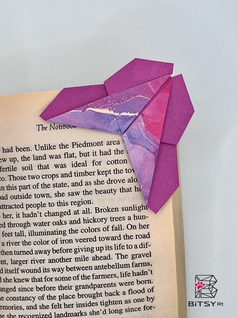 Handmade Origami Butterfly Bookmark