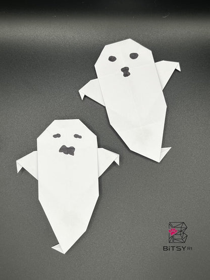 Handmade Origami Ghost Duo